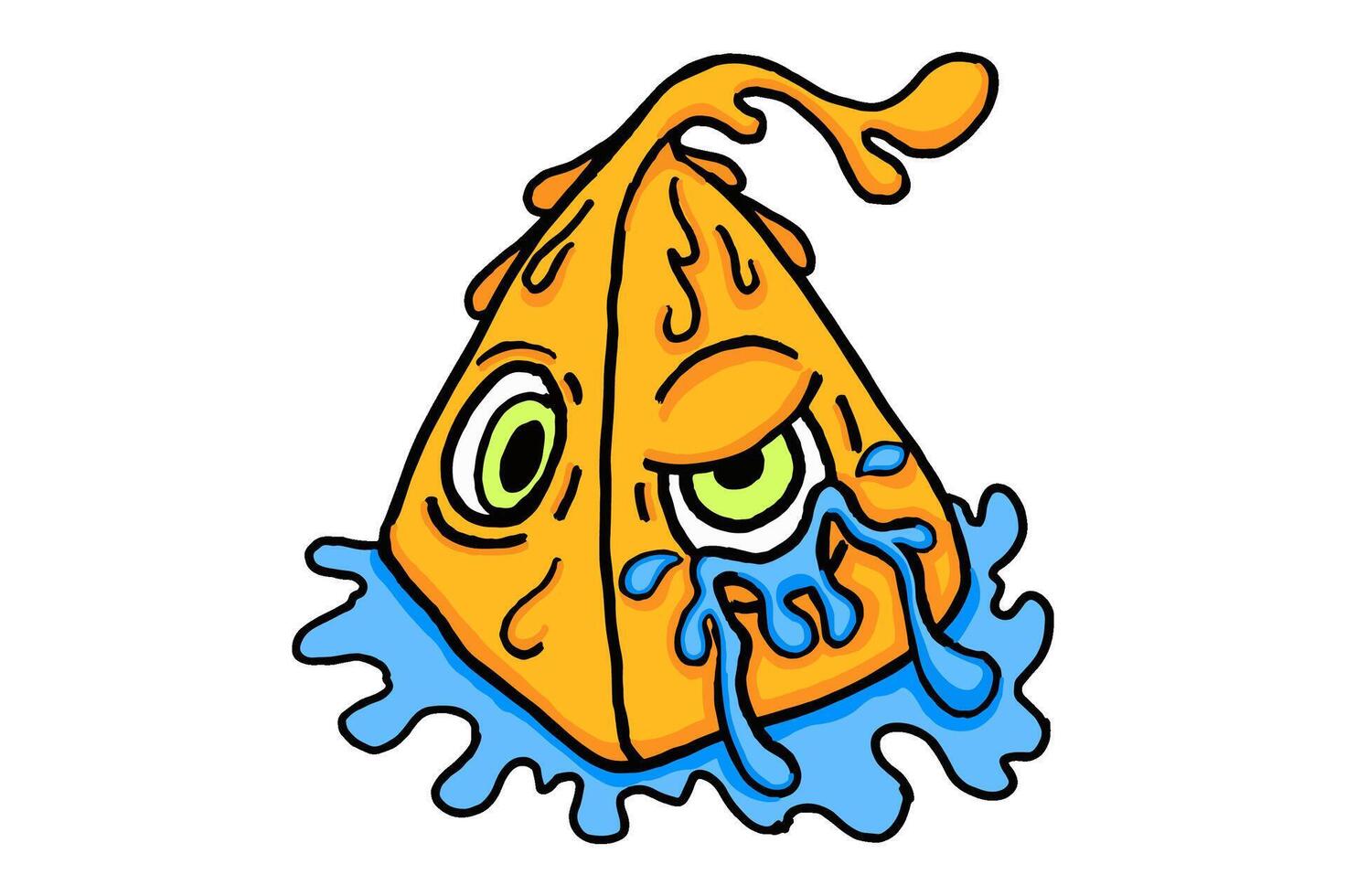 Crying Halloween Monsters vector