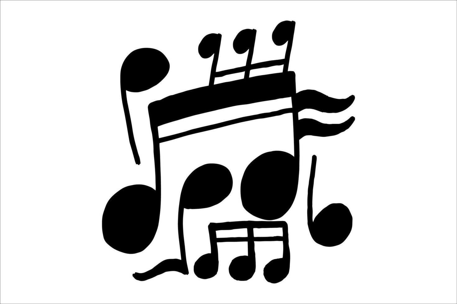 Stylish Musical Note Decor Ideas vector