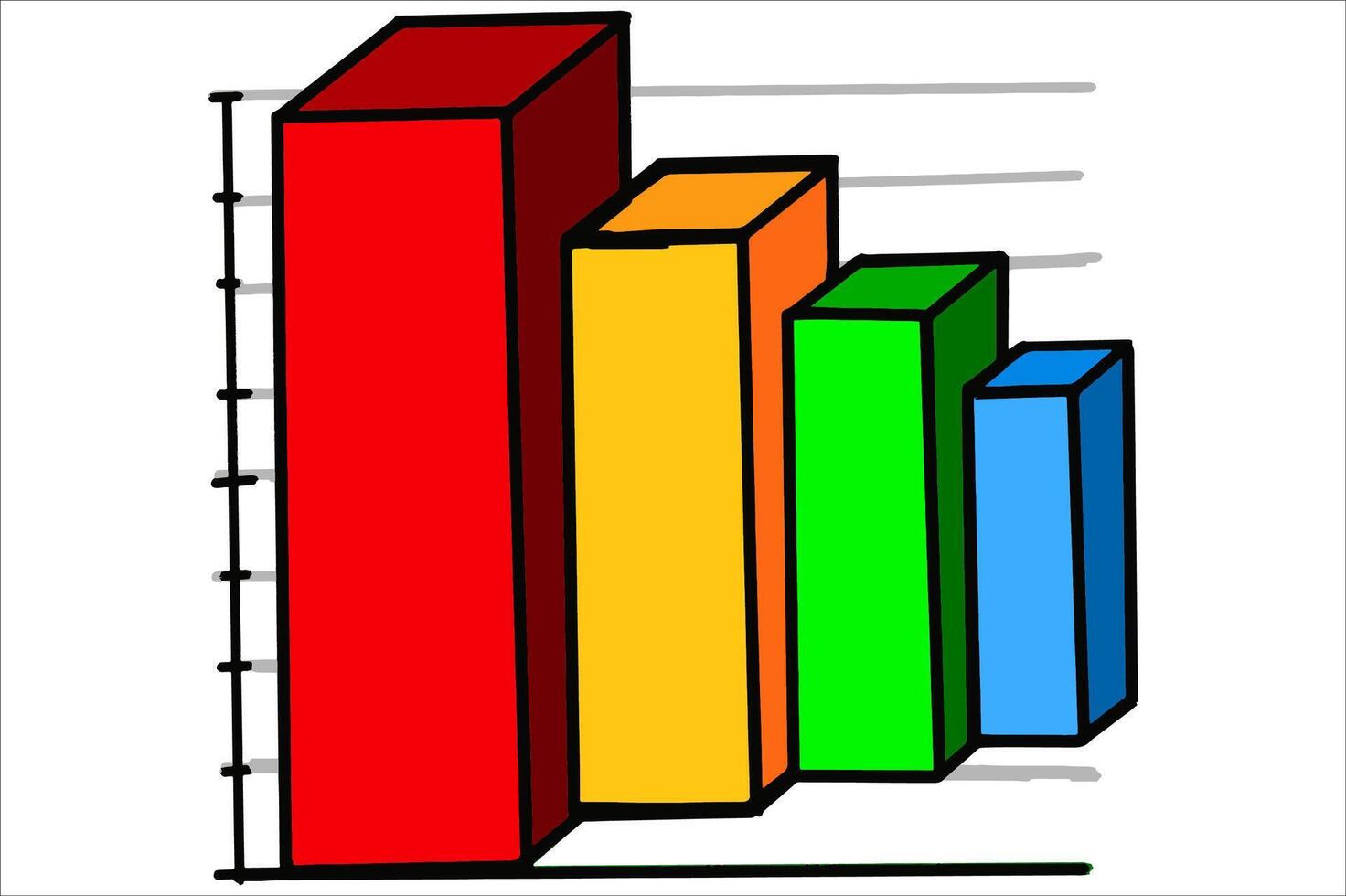 Corporate Data Table Chart vector