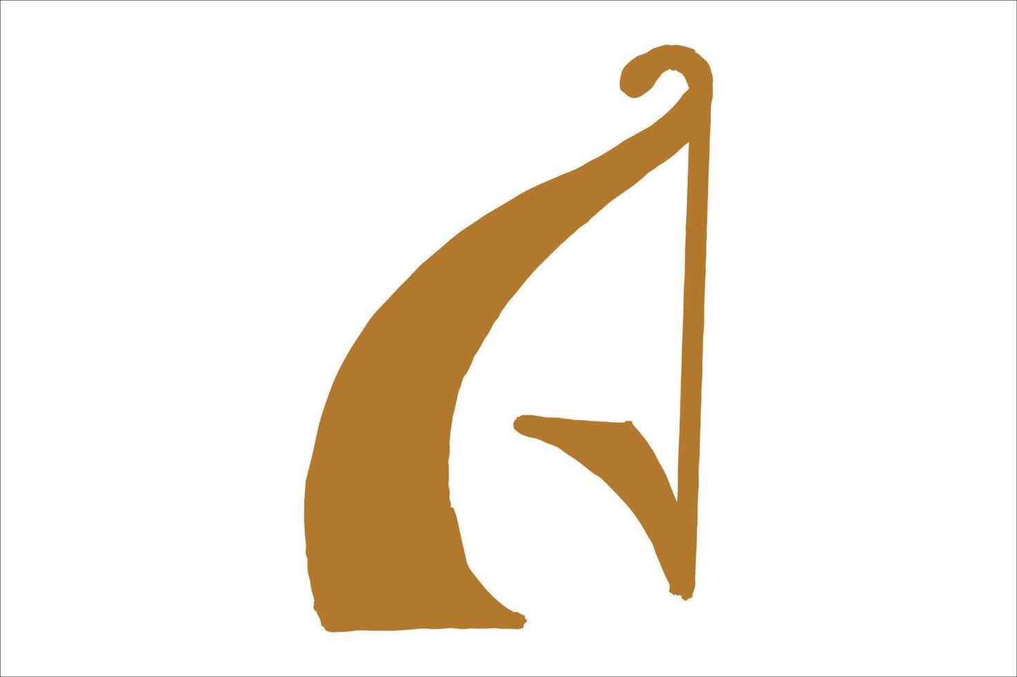 Minimalist A Letter Logo vector
