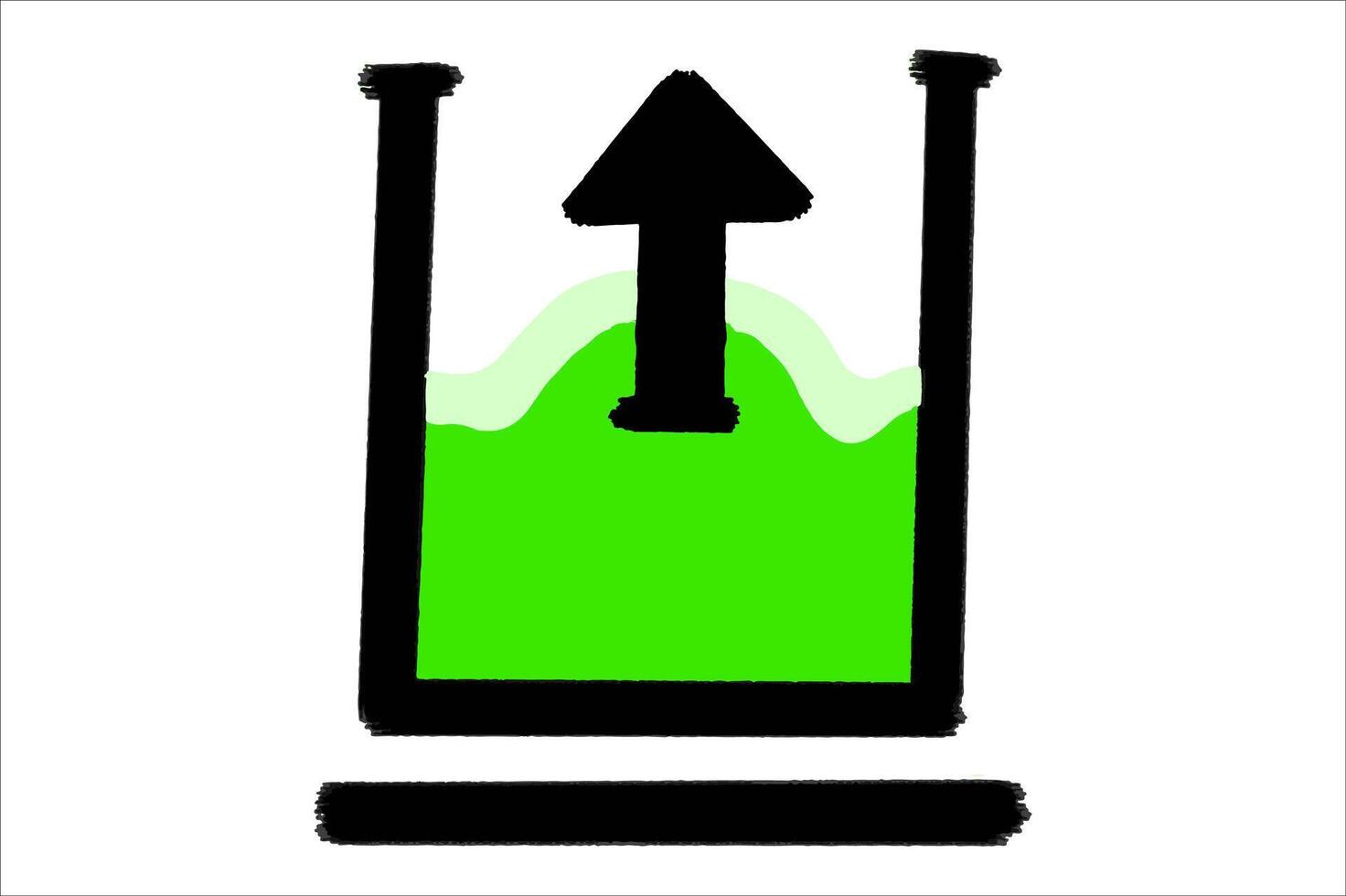 Progress Bar Symbol for Upload vector