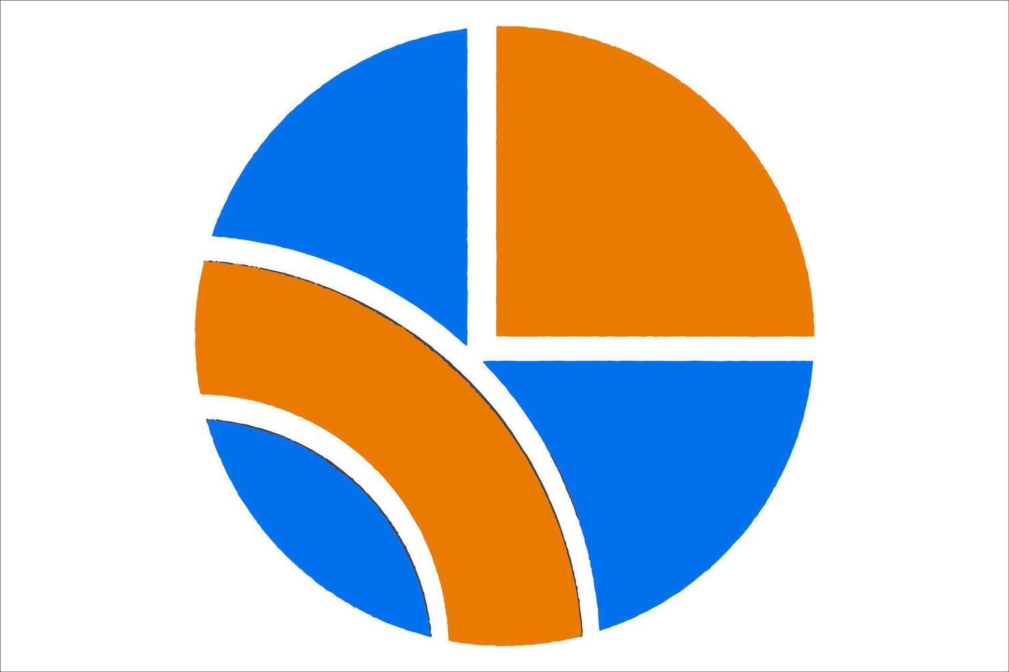 Simple Abstract Circle Logo Design vector