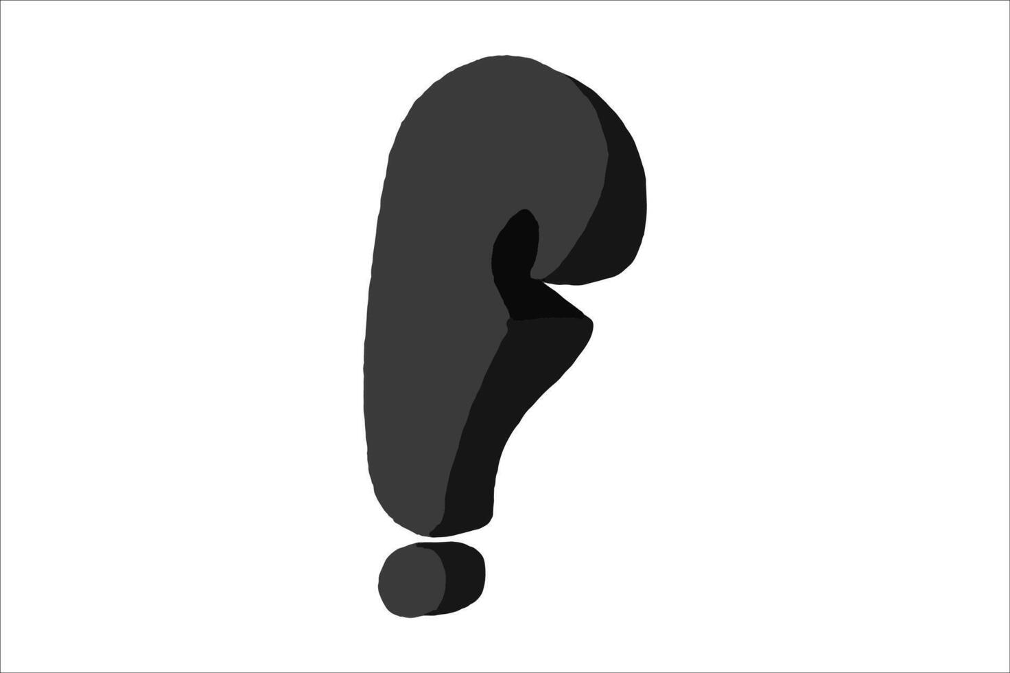 3D Exclamation Mark Icon vector