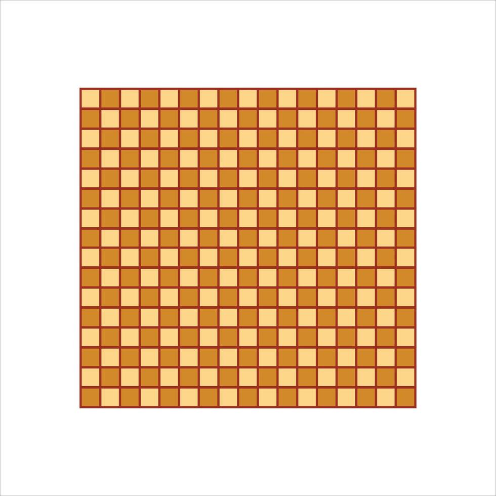 A square pattern with orange and brown squares vector