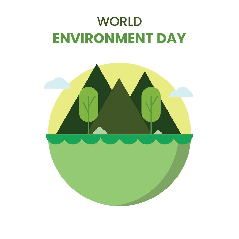 World environment day illustration vector