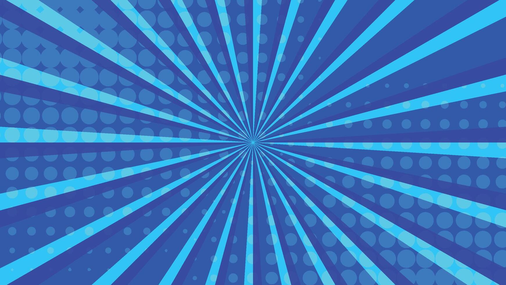 abstract background with festive blue sunburst and dot pattern decoration vector