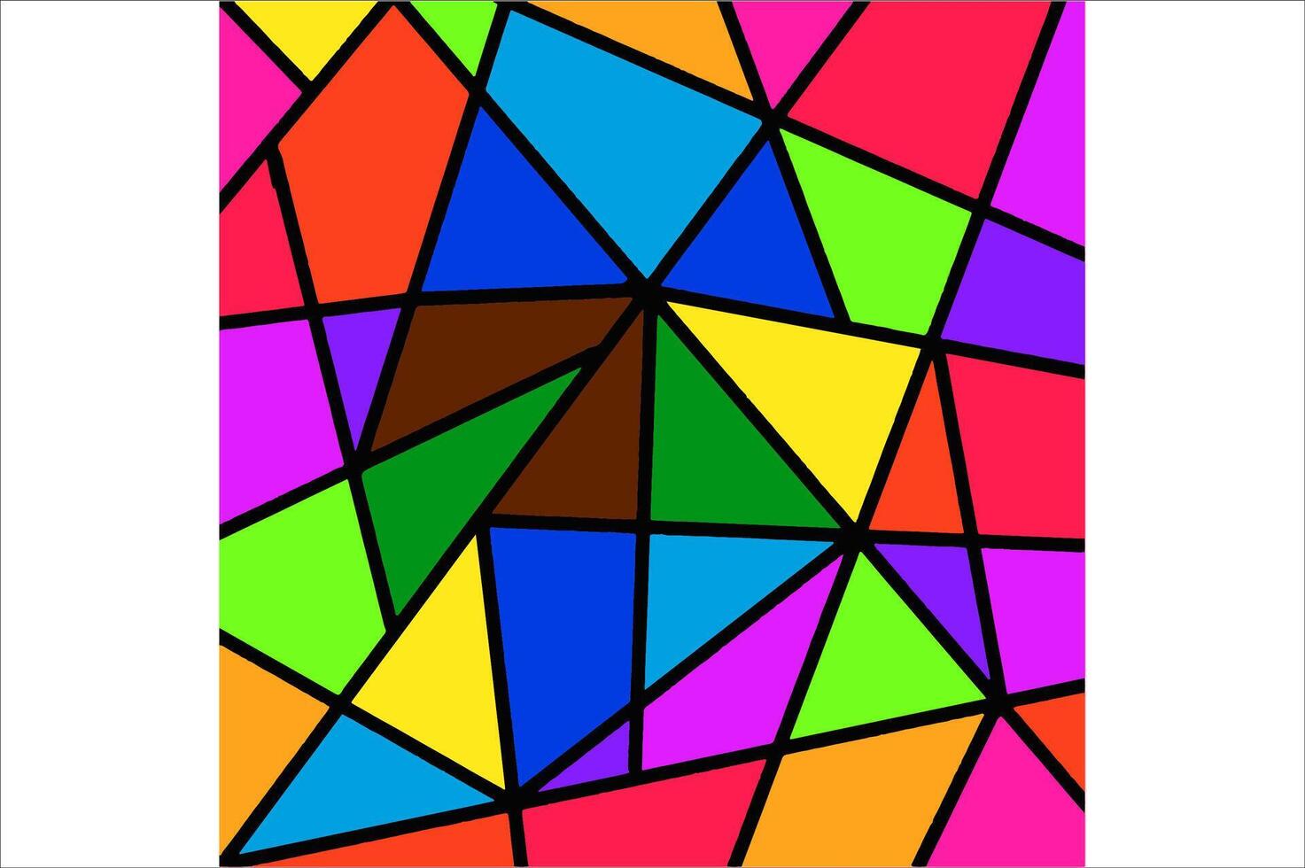 Vibrant Glass Mosaic Pattern Background vector