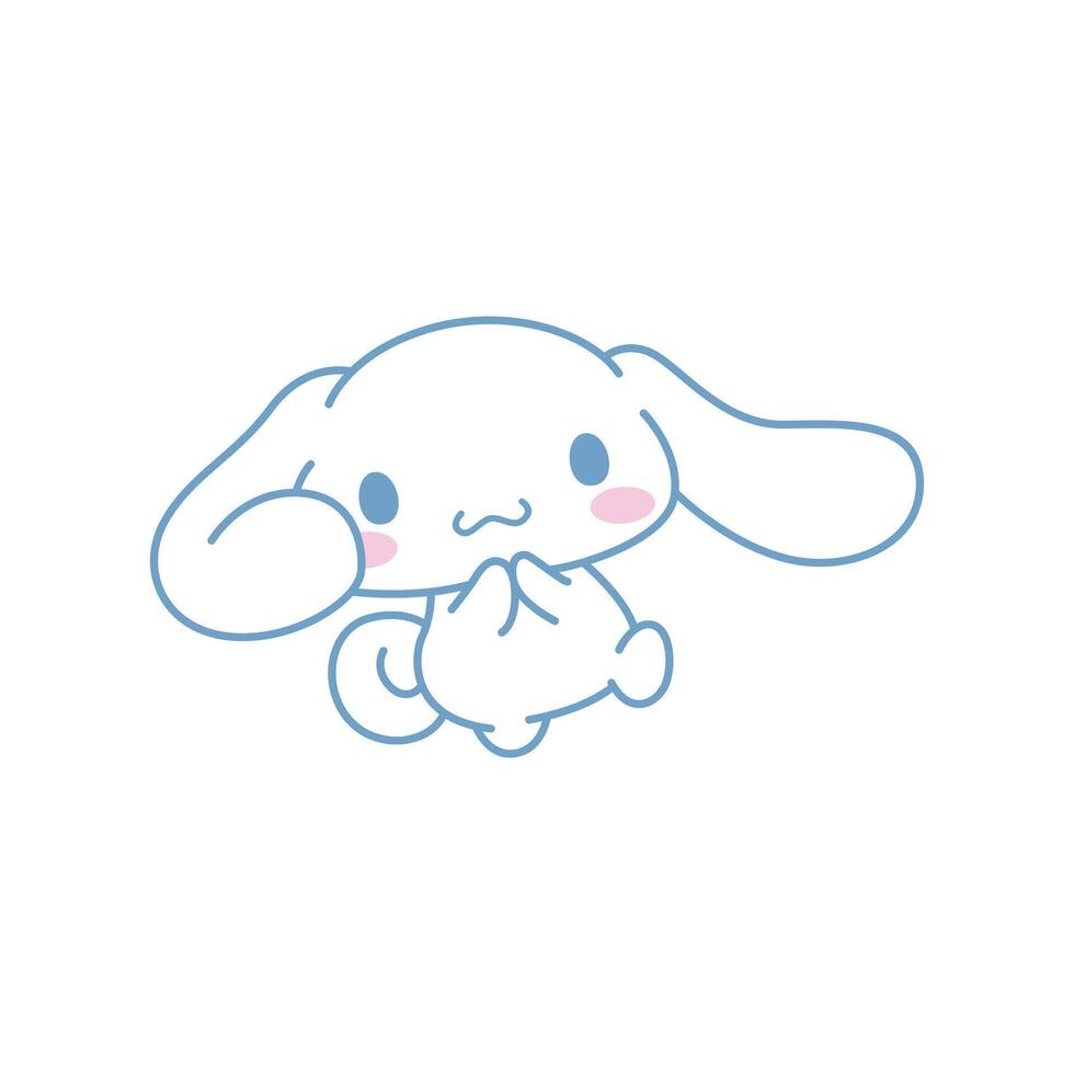 Happy Cinnamon Roll vector