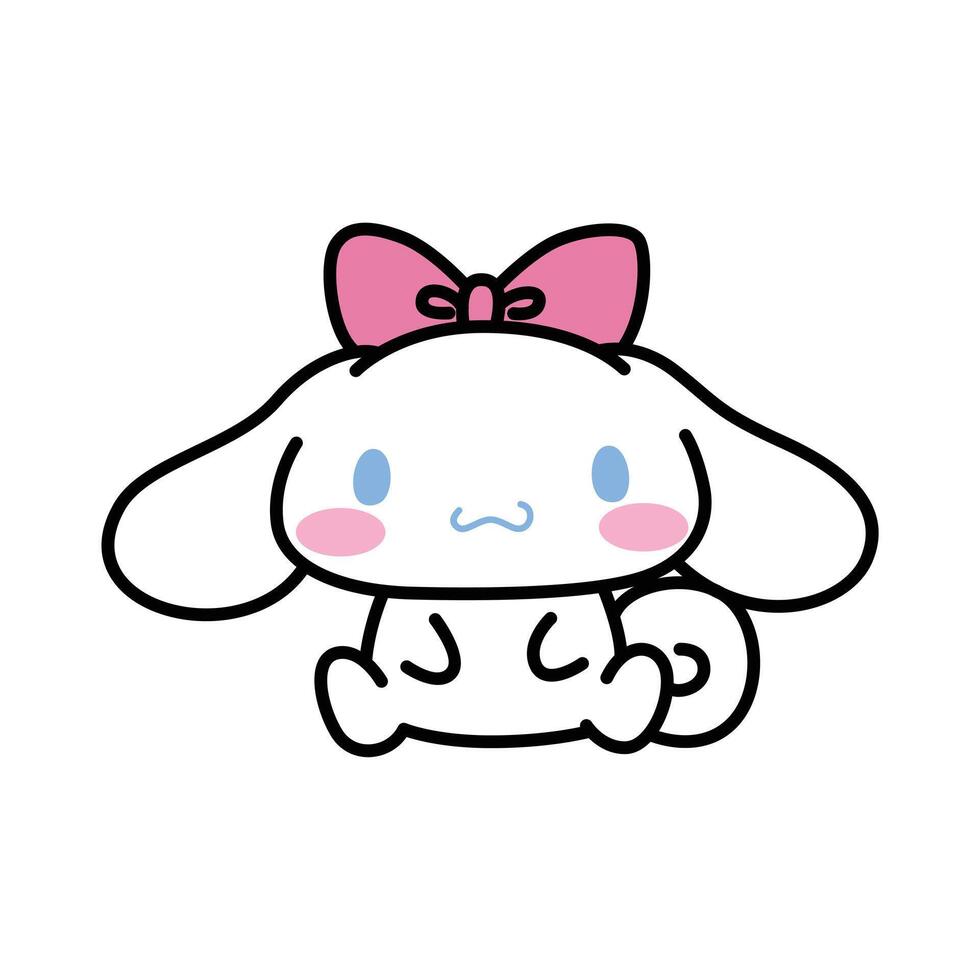 Cinnamon Roll and Ribbon vector