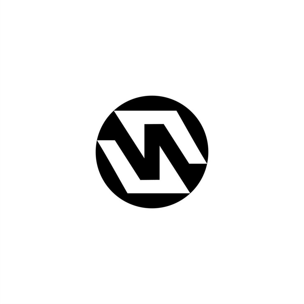 letter N logo, minimalist geometric icon simple and clean tech professional business vector