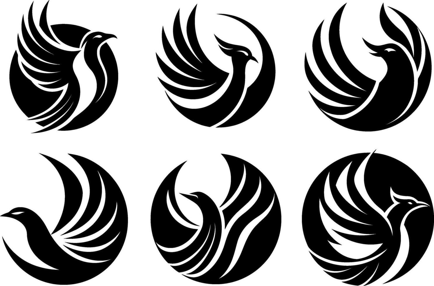 silhouette bird logo design bird lover illustration template vector