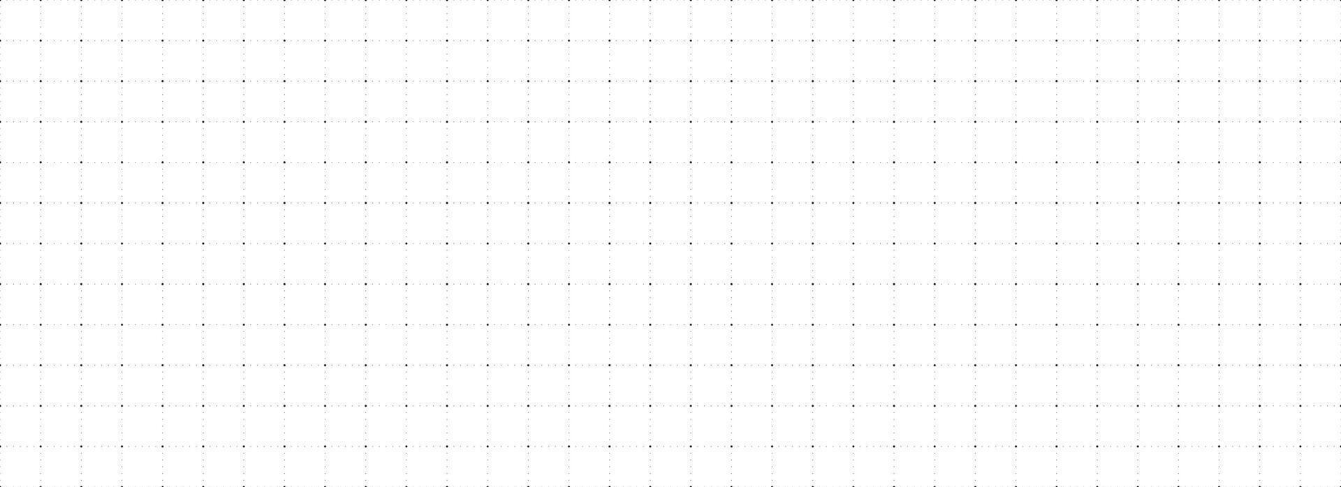 Journal planer page with dotted grid. Seamless checkered paper texture. Retro bullet notebook background. Simple square graph pattern. School math sheet wallpaper. Repeating workbook template vector