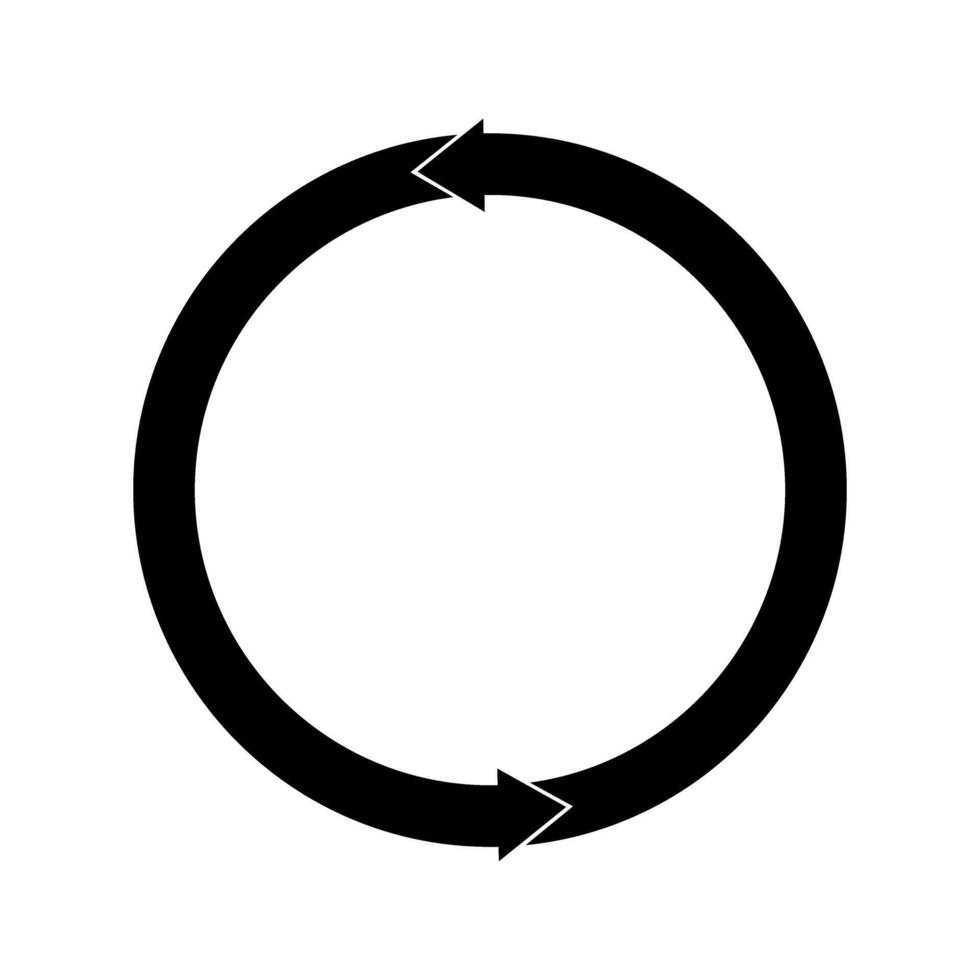 Black Recycle Symbol icon vector
