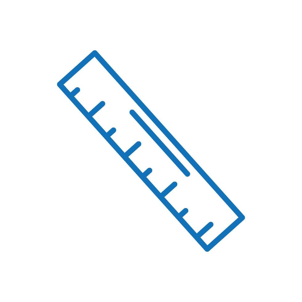 Ruler icon logo design template isolated illustration vector