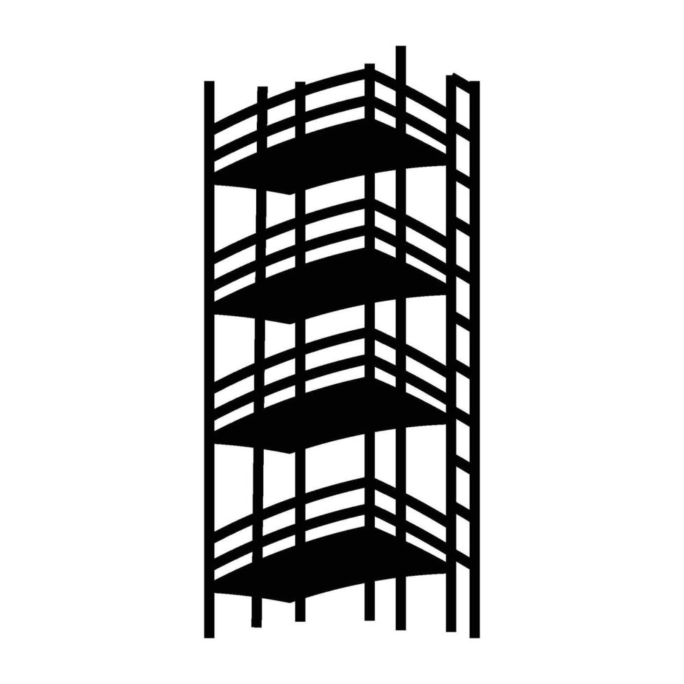 Scaffolding icon logo design template isolated illustration vector