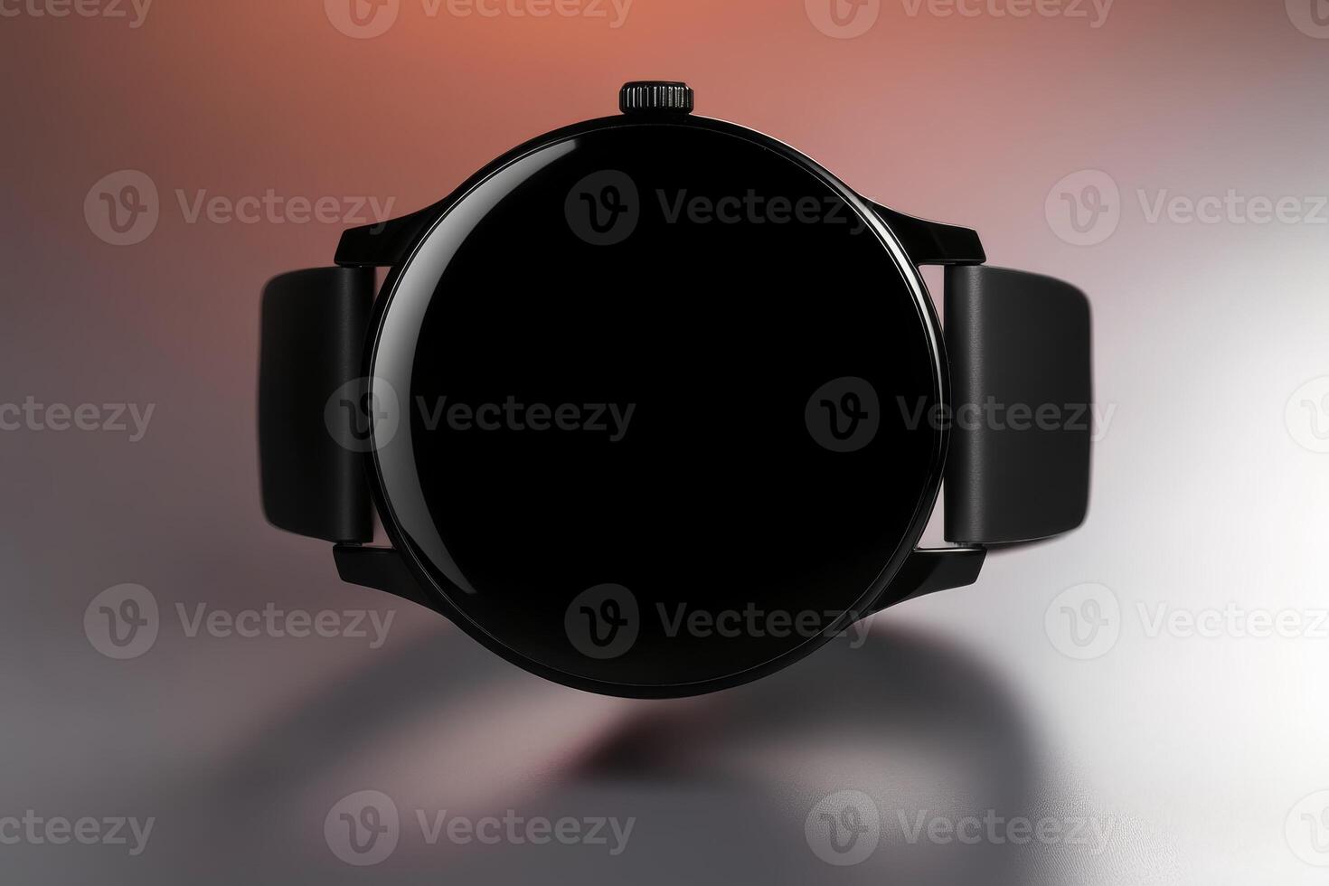 Modern black smartwatch design on a simple background showcasing minimalist style and functionality photo