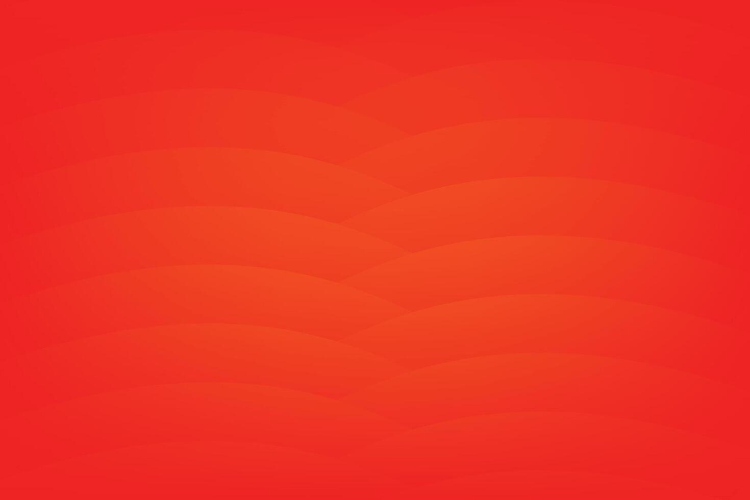 Abstract red background with wavy smooth lines effect. vector