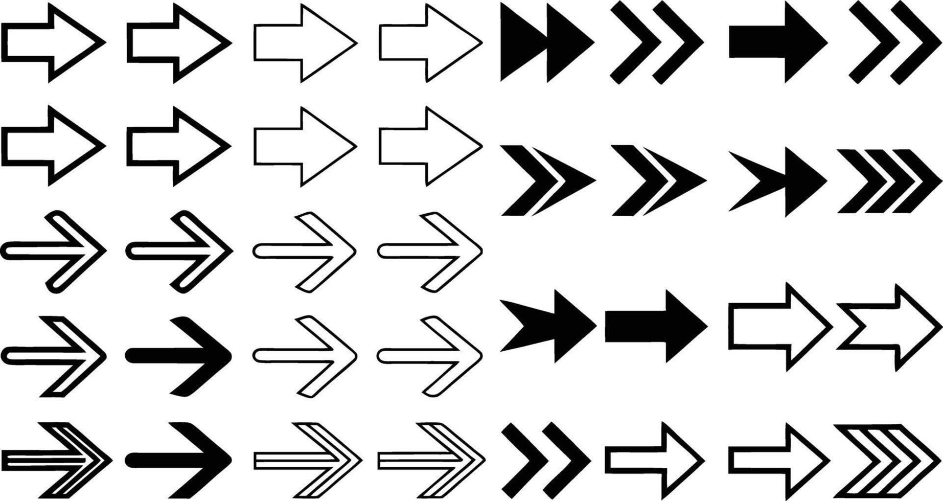 Different Arrows Collection Of Concept For Web Design, Mobile Apps, User Interface And More Illustration vector