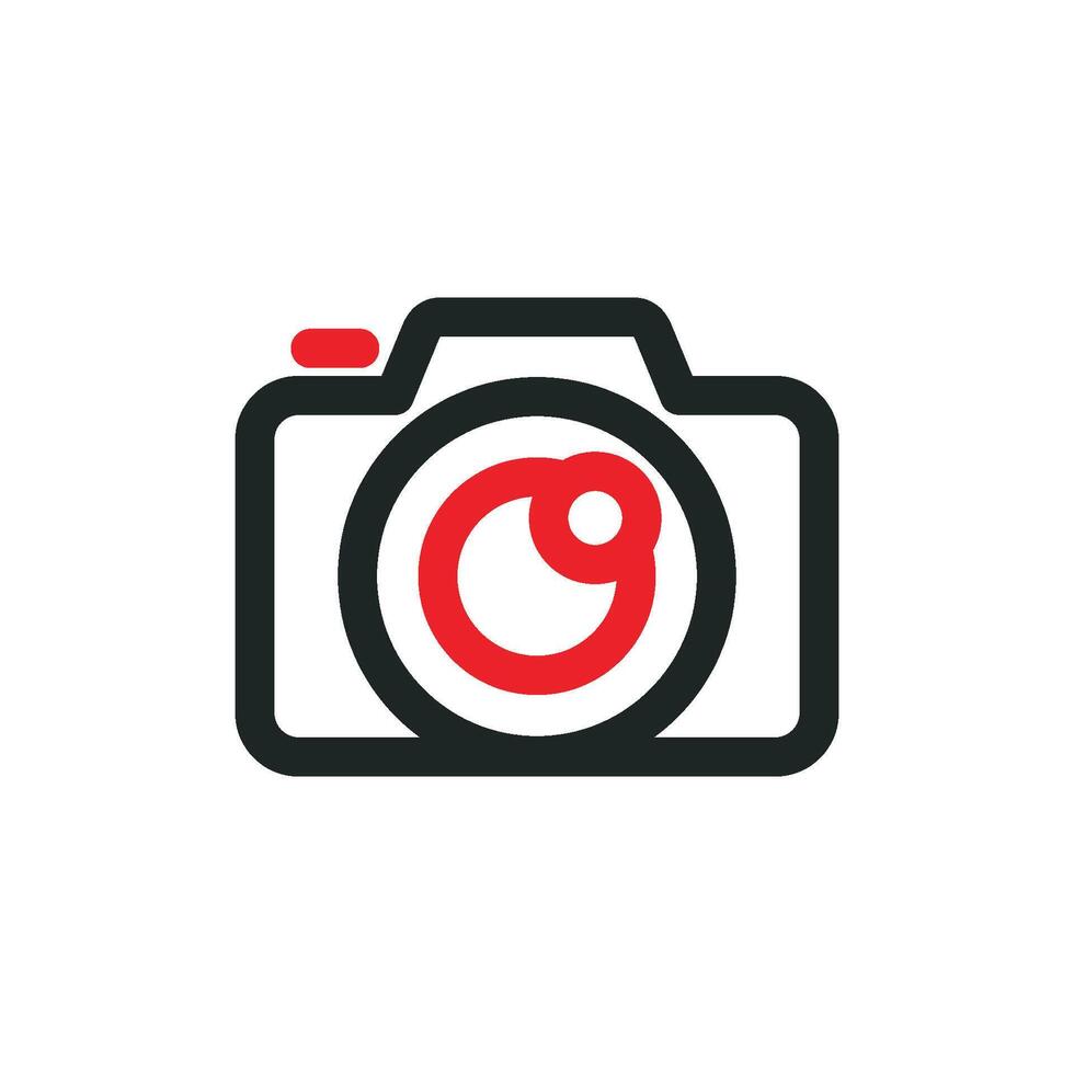 Lens Camera Icon Logo Template Illustration Design. EPS 10. vector