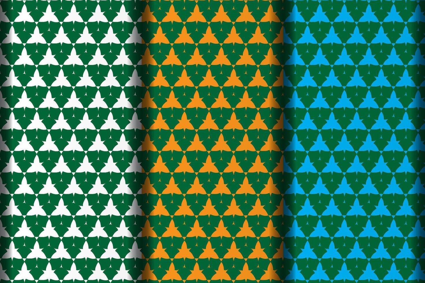 Triangle style seamless pattern design template. vector