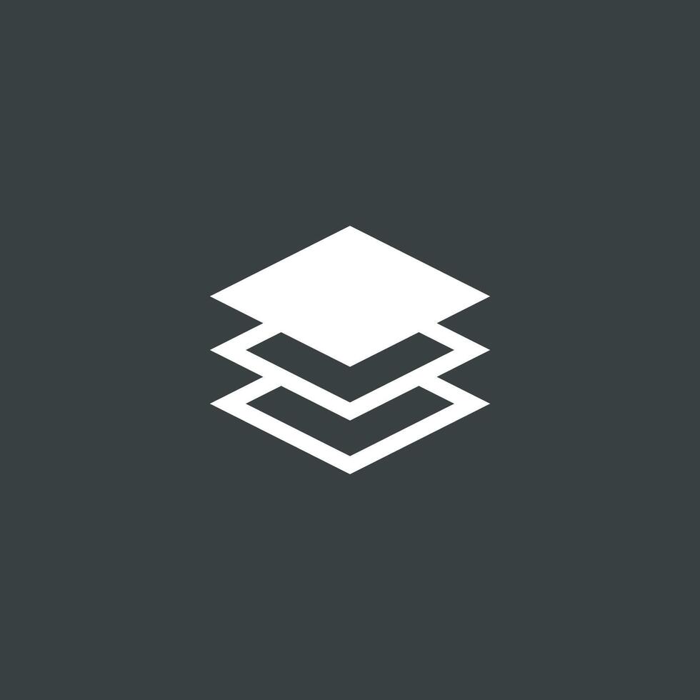 Data Storage three stacked Icon Logo Template Illustration Design. EPS 10. vector
