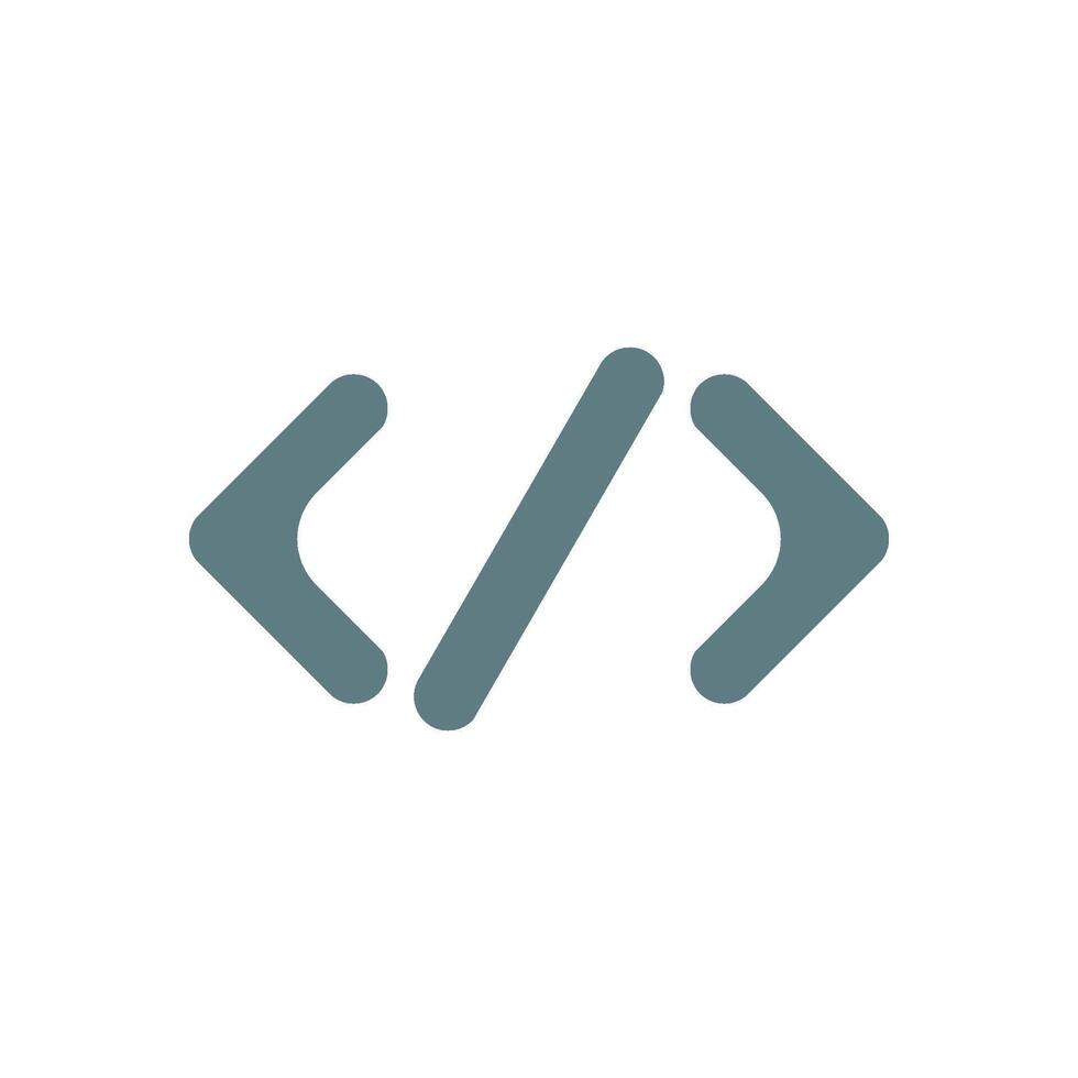 Coding Symbol Icon Logo Template Illustration Design. EPS 10. vector