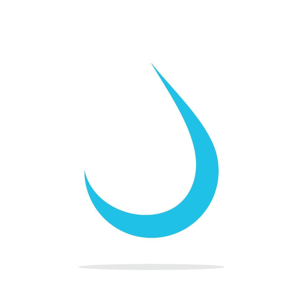 Abstract Blue Ornamental Drop Water Logo Template Illustration Design. EPS 10. vector