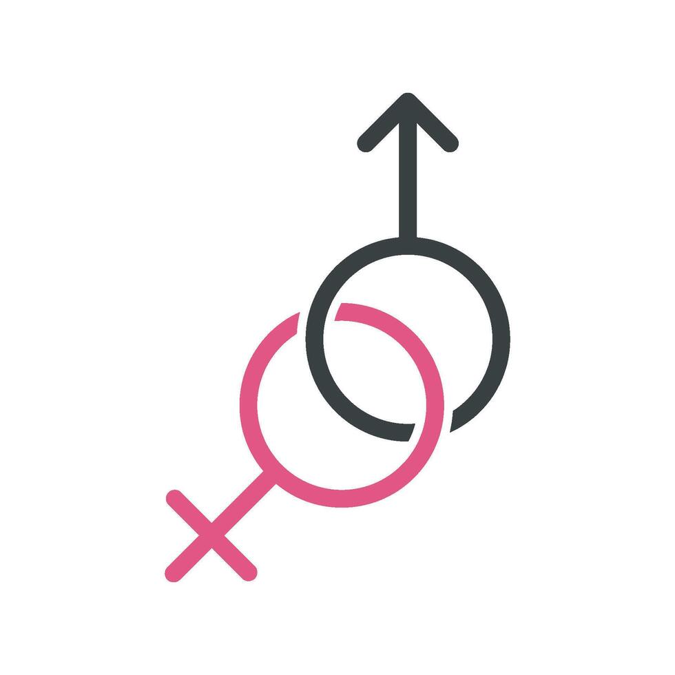 Female and Male Icon Logo Template Illustration Design. EPS 10. vector