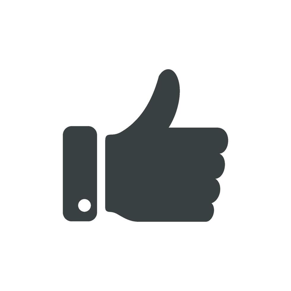 Like Thumb Up Icon Logo Template Illustration Design. EPS 10. vector