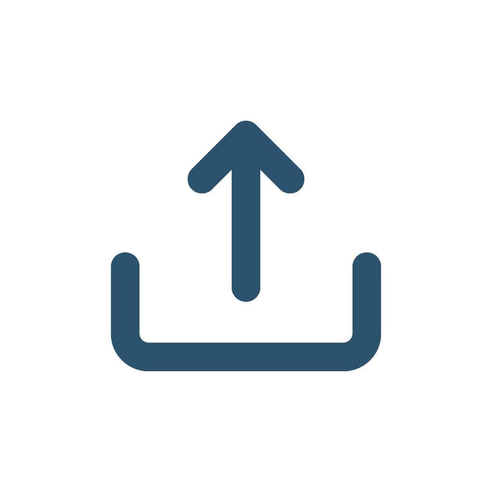 Blue Upload Icon template Illustration Design. EPS 10. vector