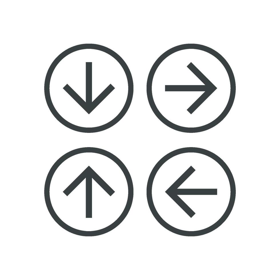 Circle Line Download and Upload Arrow Icon Logo Template Illustration Design. EPS 10. vector