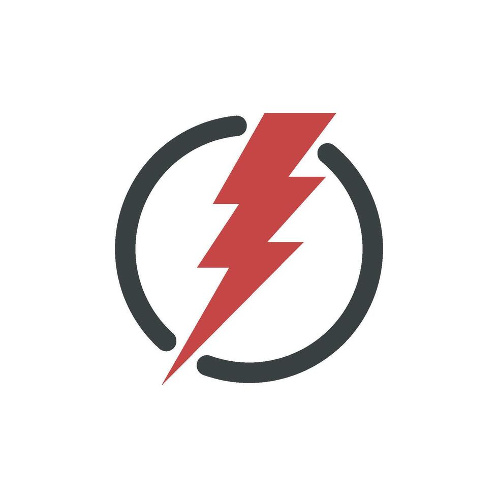 Energy or Power Icon Logo Template Illustration Design. EPS 10. vector