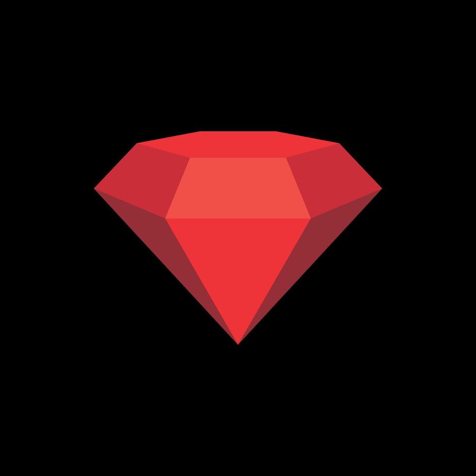 Red Gemstone Logo Template Illustration Design. EPS 10. vector
