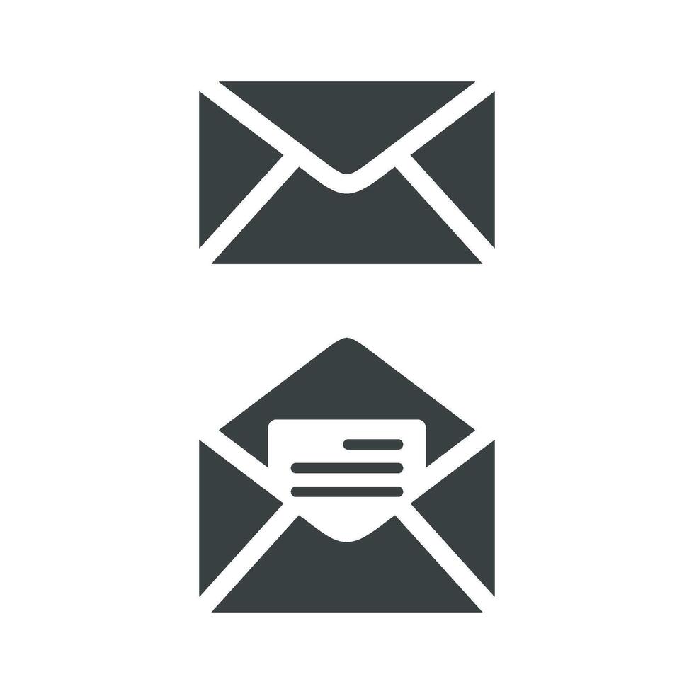 Set Envelope Icon Logo Template Illustration Design. EPS 10. vector