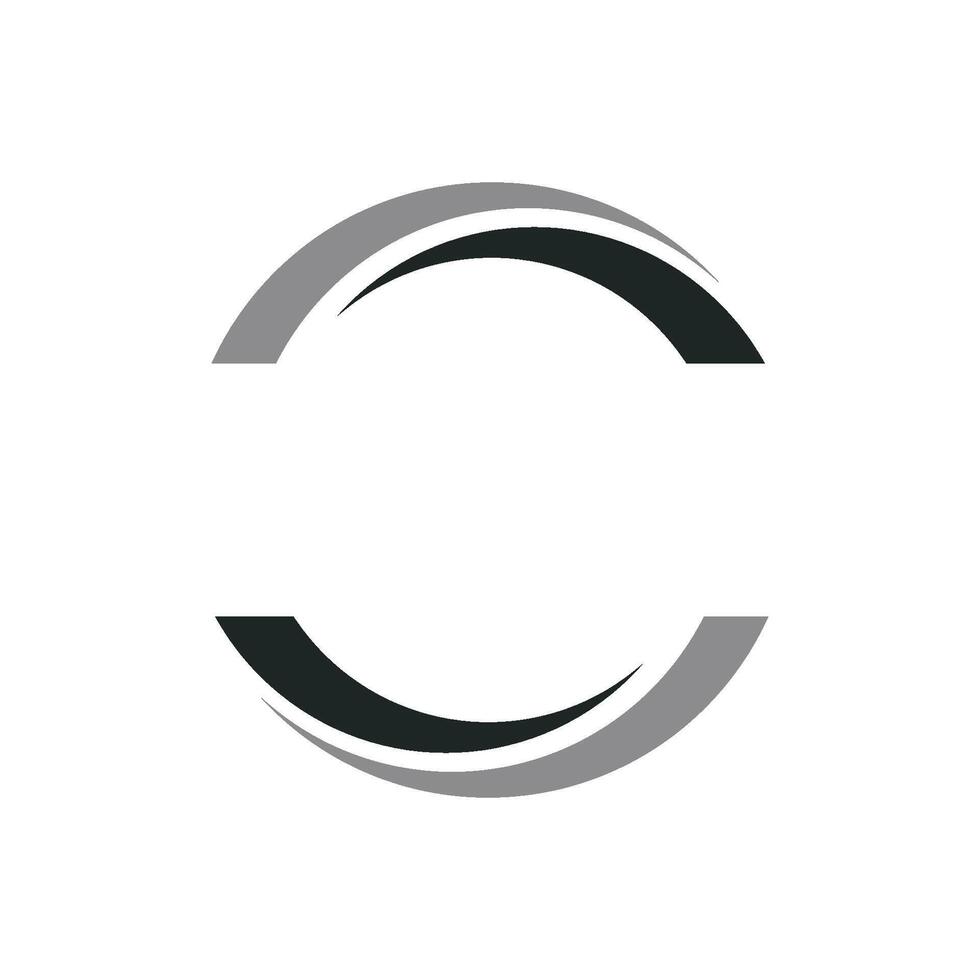 Abstract Circle Bridge Frame or Border Logo Template Illustration Design. EPS 10. vector
