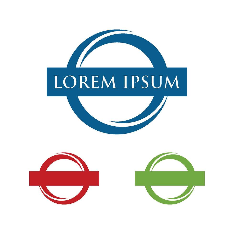 Set Circle Ring Emblem Logo Template Illustration Design. EPS 10. vector