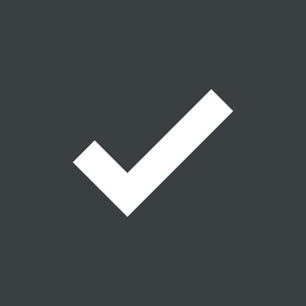 Simple Check Mark Icon Logo Template Illustration Design. EPS 10. vector