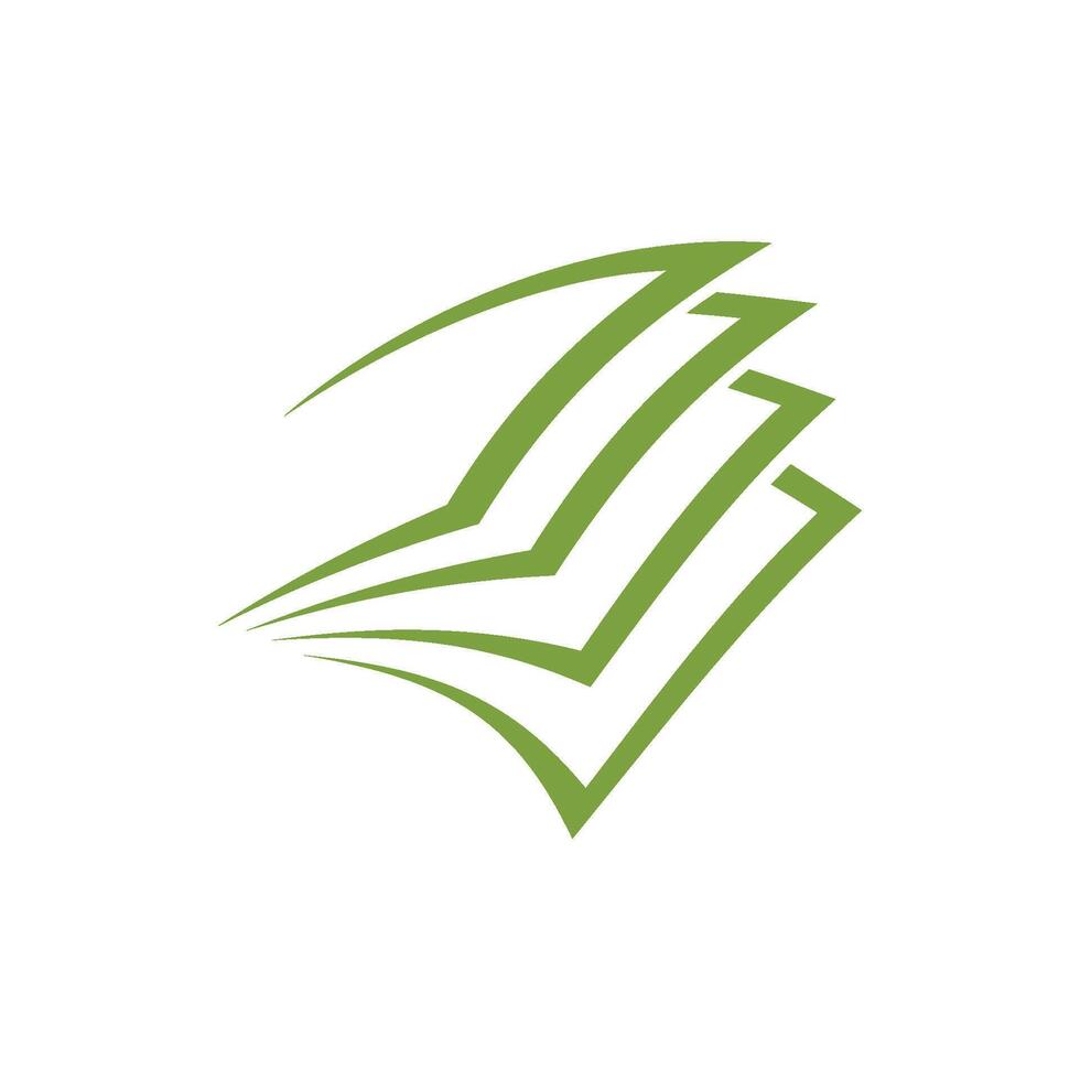 Green Stack of Paper Money Logo Template Illustration Design. EPS 10. vector