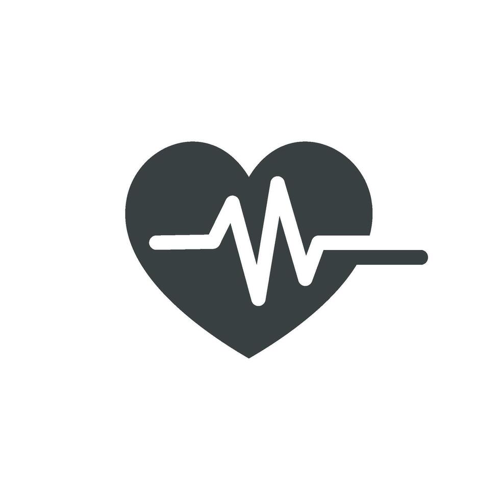 Heart and Pulse, Cardiogram Icon Logo Template Illustration Design. EPS 10. vector