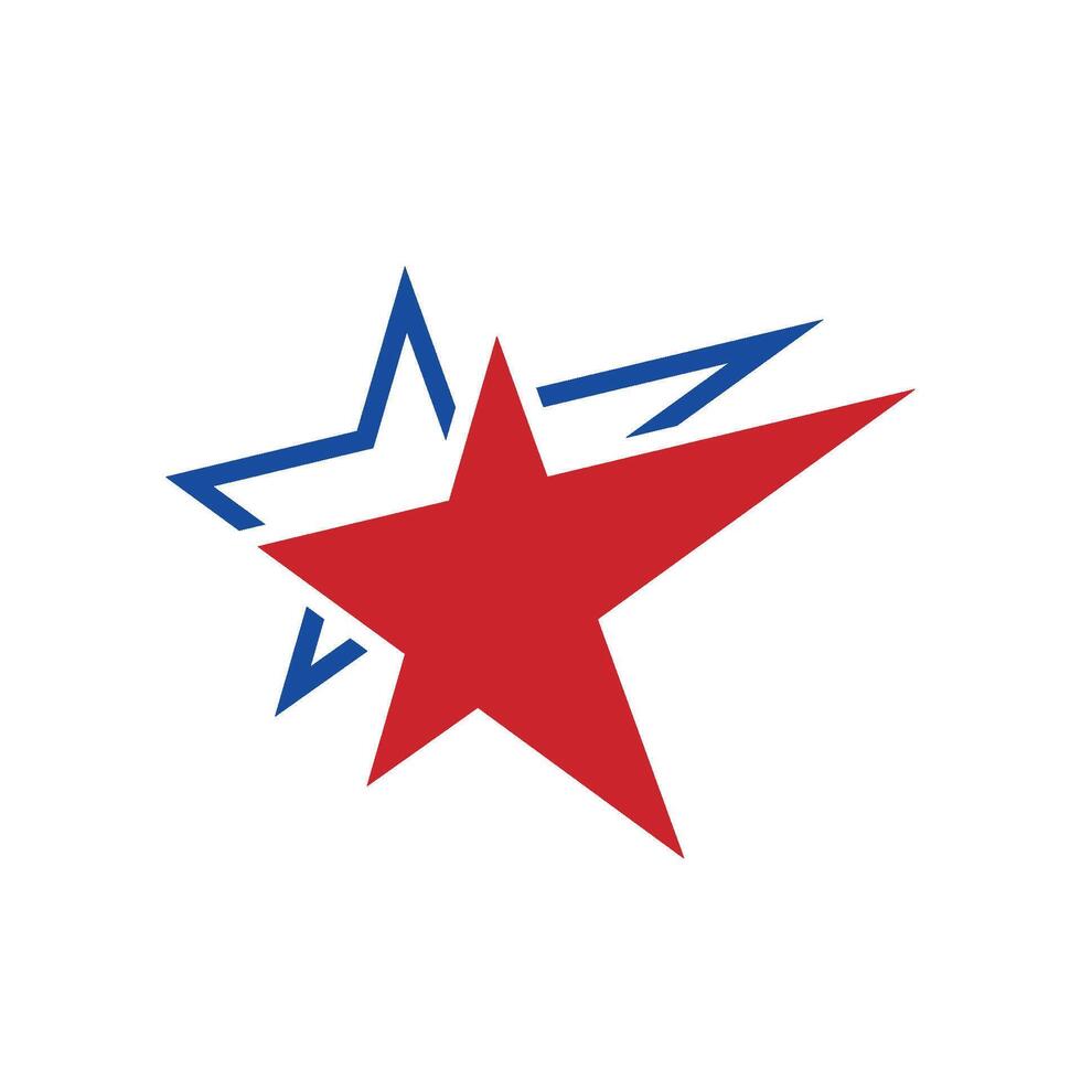Star Swoosh Logo Template Illustration Design. EPS 10. vector