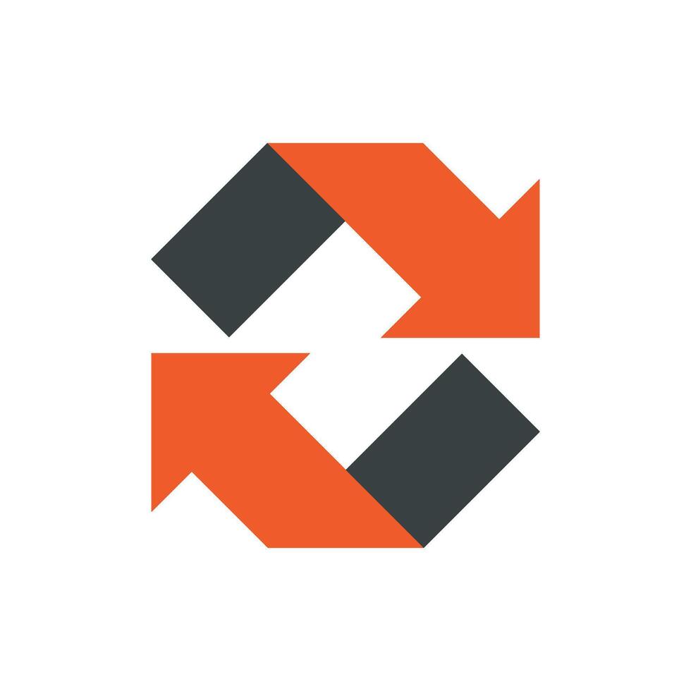 Square Up Down Arrow Logo Template Illustration Design. EPS 10. vector