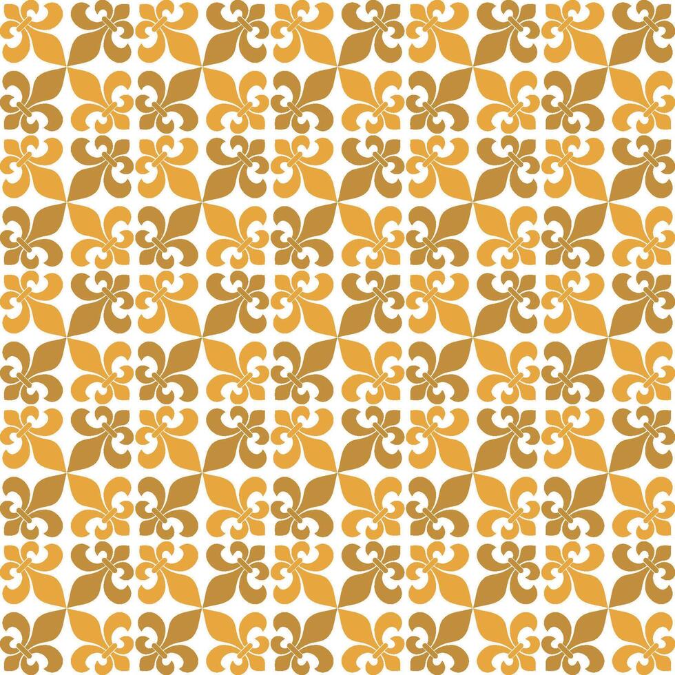 Gold Decoration Fleur De Lis Seamless Pattern Illustration Design. Background EPS 10. vector