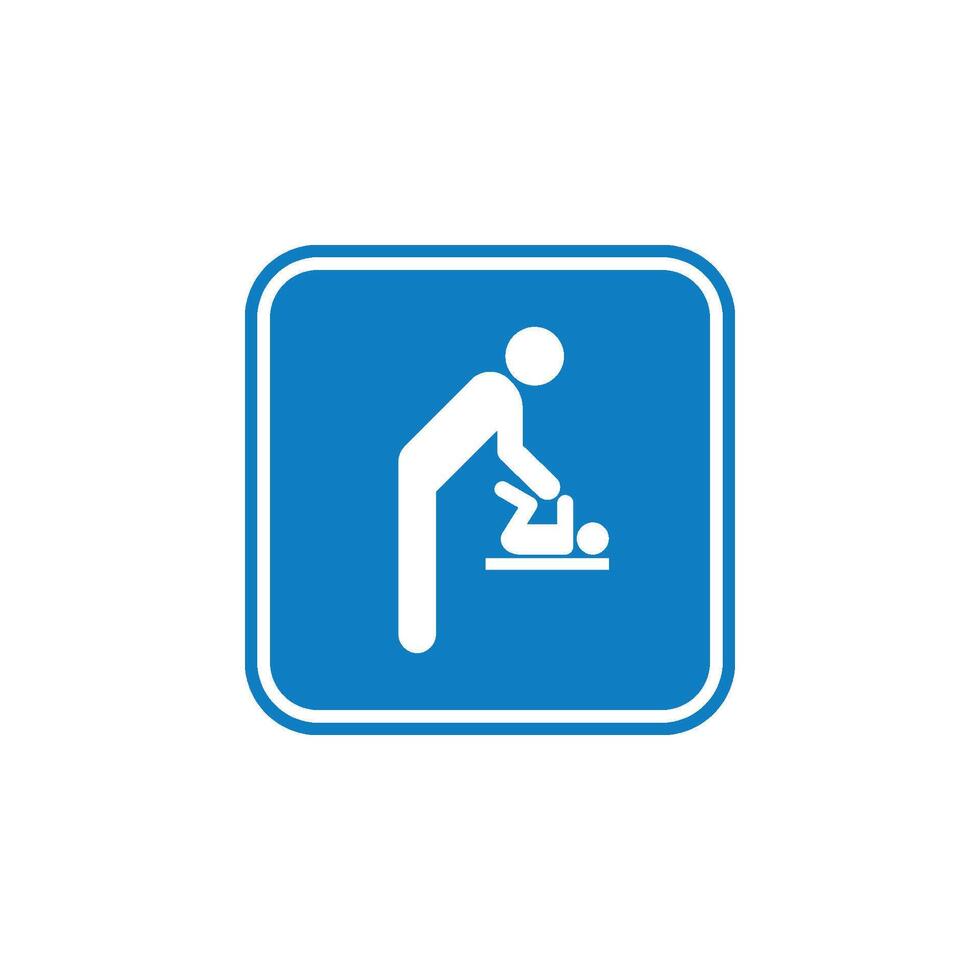 Icon Template - Changing Diaper Illustration Design. EPS 10. vector