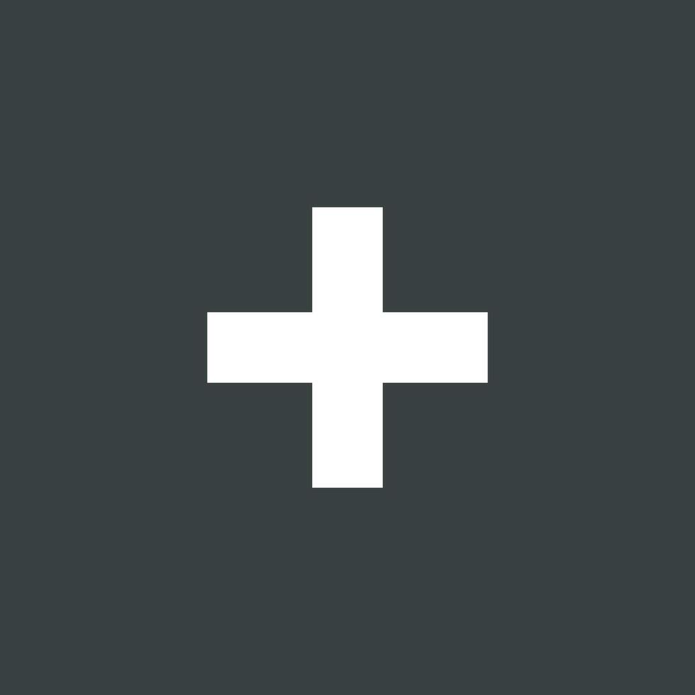 White Medical Cross Icon Logo Template Illustration Design. EPS 10. vector