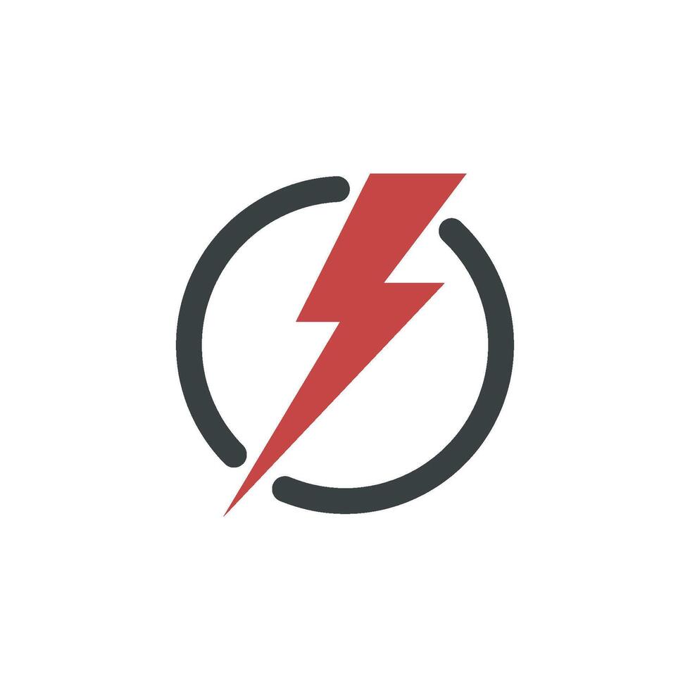 Lighting Bolt Energy or Power Icon Logo Template Illustration Design. EPS 10. vector