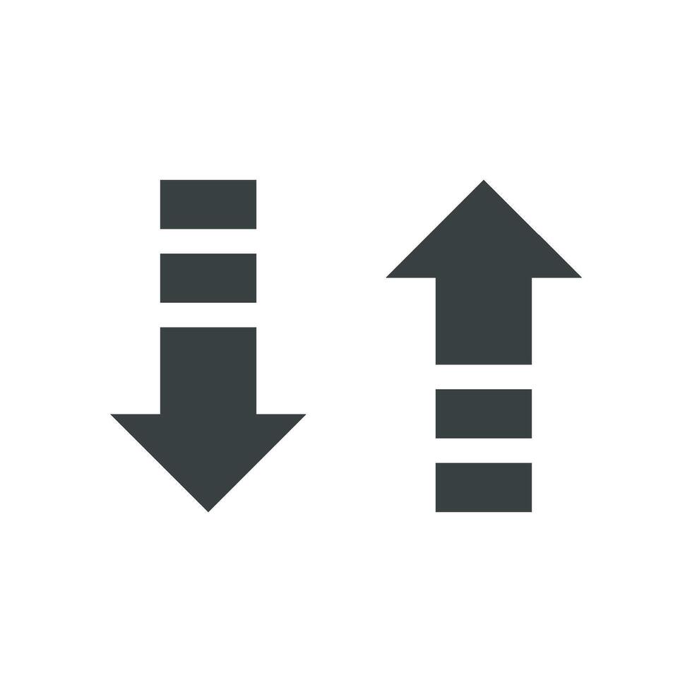 Set Up Down Arrow Logo Template Illustration Design. EPS 10. vector