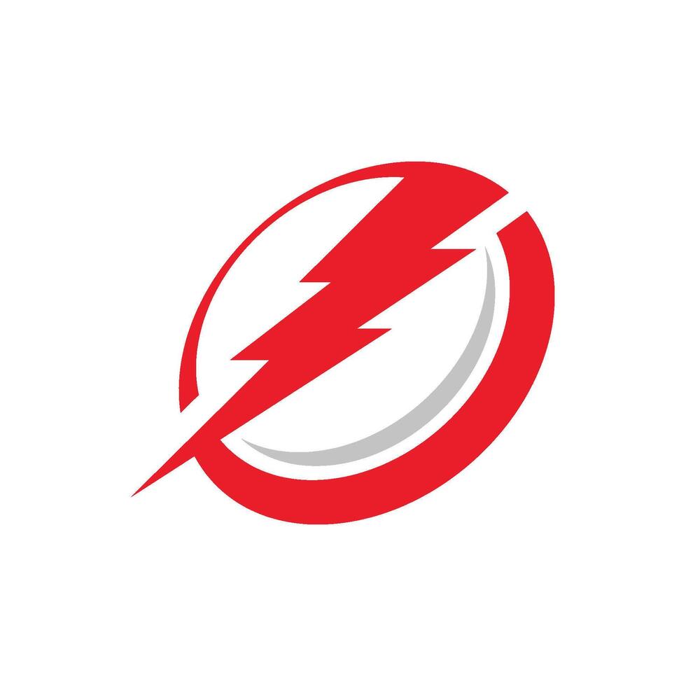 Thunderbolt Shield Logo Template Illustration Design. EPS 10. vector