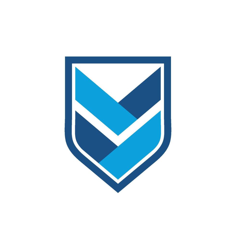 Arrow and Shield Logo Template Illustration Design. EPS 10. vector