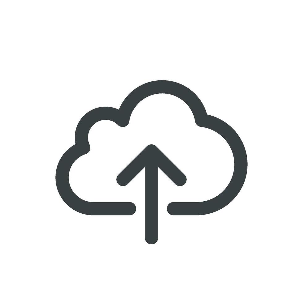 Upload Cloud Icon template Illustration Design. EPS 10. vector