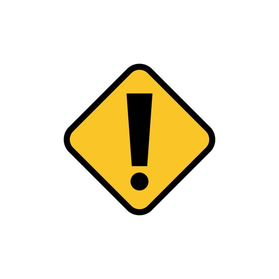 Exclamation Mark - Road Sign Template Illustration Design. EPS 10. vector